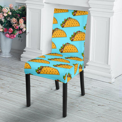 Taco Pattern Print Design TC03 Dining Chair Slipcover-JORJUNE.COM
