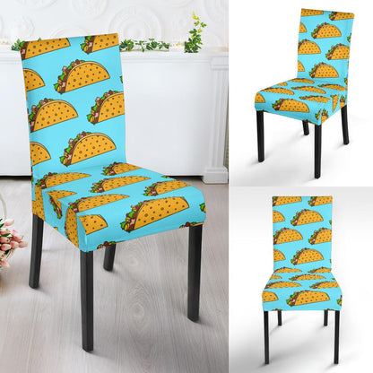 Taco Pattern Print Design TC03 Dining Chair Slipcover-JORJUNE.COM