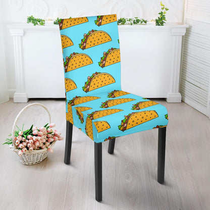 Taco Pattern Print Design TC03 Dining Chair Slipcover-JORJUNE.COM