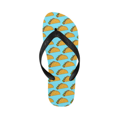 Taco Pattern Print Design TC03 Flip Flops-JorJune