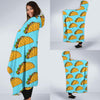 Taco Pattern Print Design TC03 Hooded Blanket-JORJUNE.COM