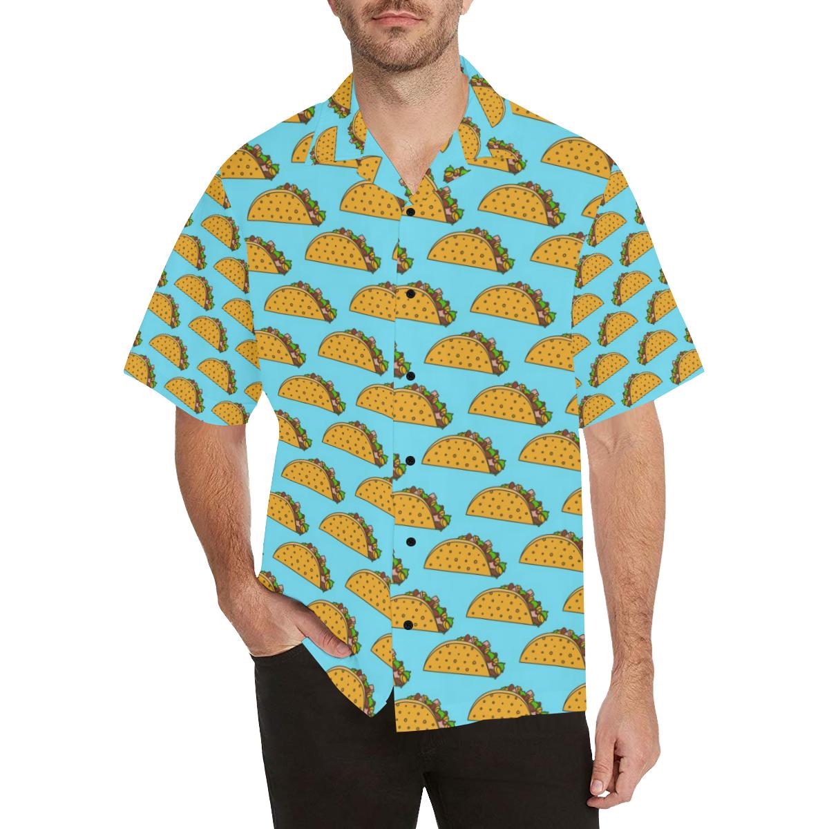 Taco Pattern Print Design TC03 Men Hawaiian Shirt-JorJune