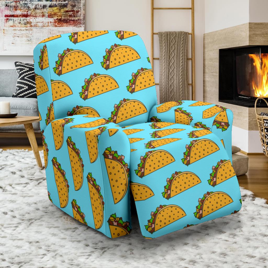 Taco Pattern Print Design TC03 Recliner Slipcover-JORJUNE.COM