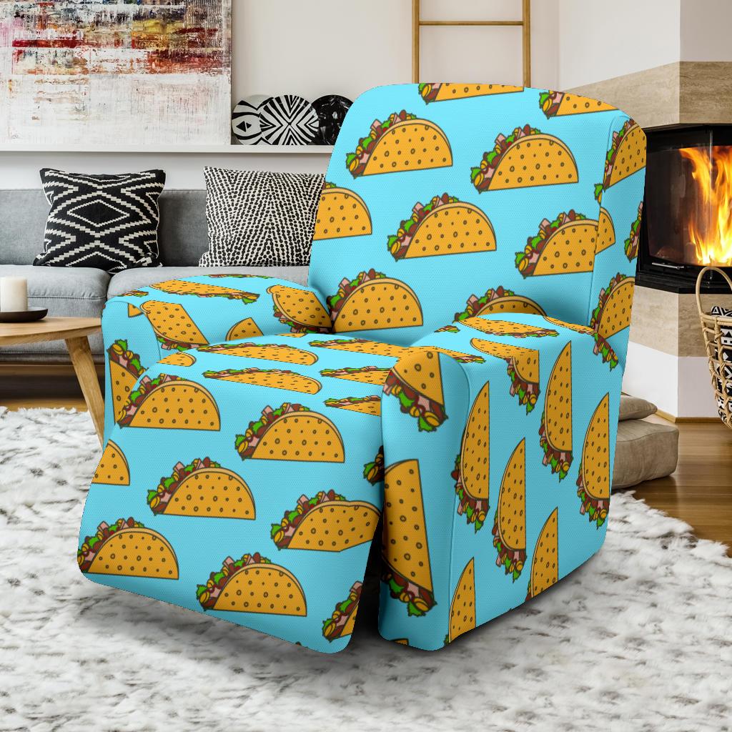 Taco Pattern Print Design TC03 Recliner Slipcover-JORJUNE.COM