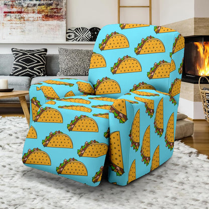 Taco Pattern Print Design TC03 Recliner Slipcover-JORJUNE.COM