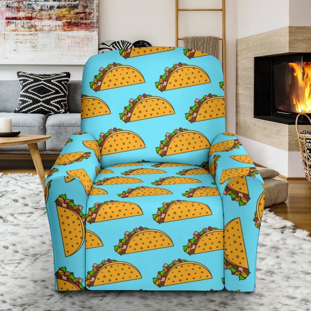 Taco Pattern Print Design TC03 Recliner Slipcover-JORJUNE.COM
