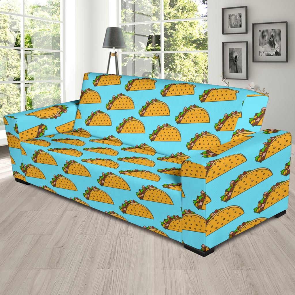 Taco Pattern Print Design TC03 Sofa Slipcover-JORJUNE.COM