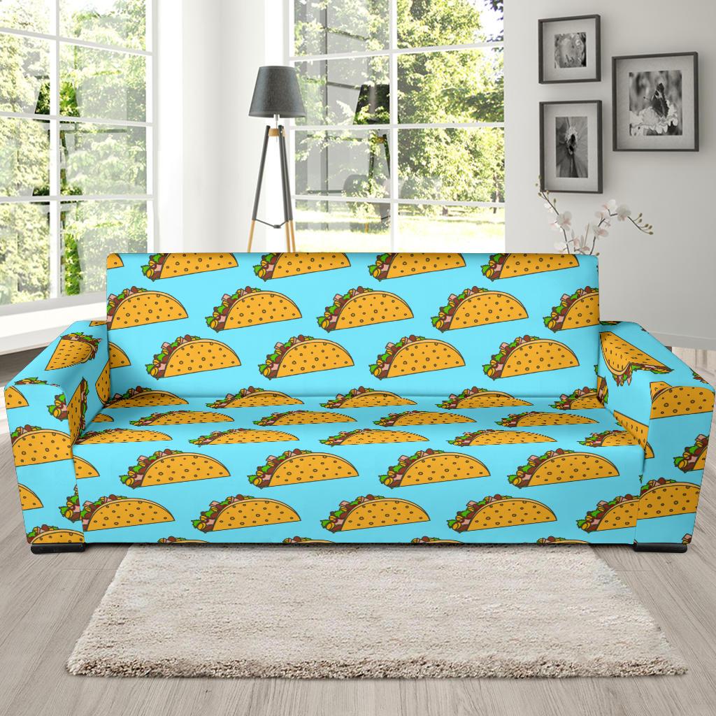 Taco Pattern Print Design TC03 Sofa Slipcover-JORJUNE.COM