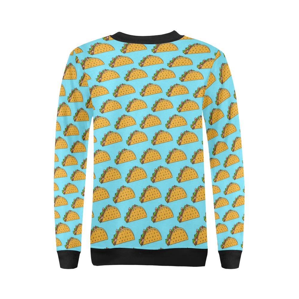 Taco Pattern Print Design TC03 Women Long Sleeve Sweatshirt-JorJune