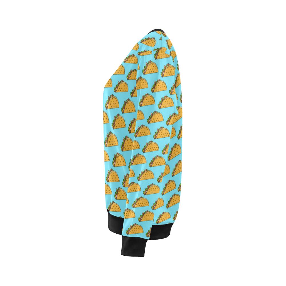 Taco Pattern Print Design TC03 Women Long Sleeve Sweatshirt-JorJune