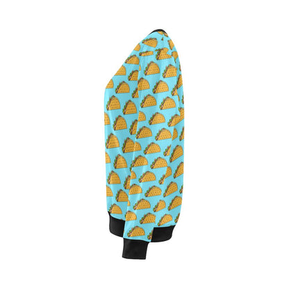 Taco Pattern Print Design TC03 Women Long Sleeve Sweatshirt-JorJune