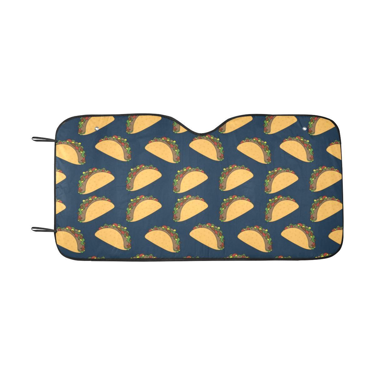 Taco Pattern Print Design TC04 Car Sun Shade-JorJune