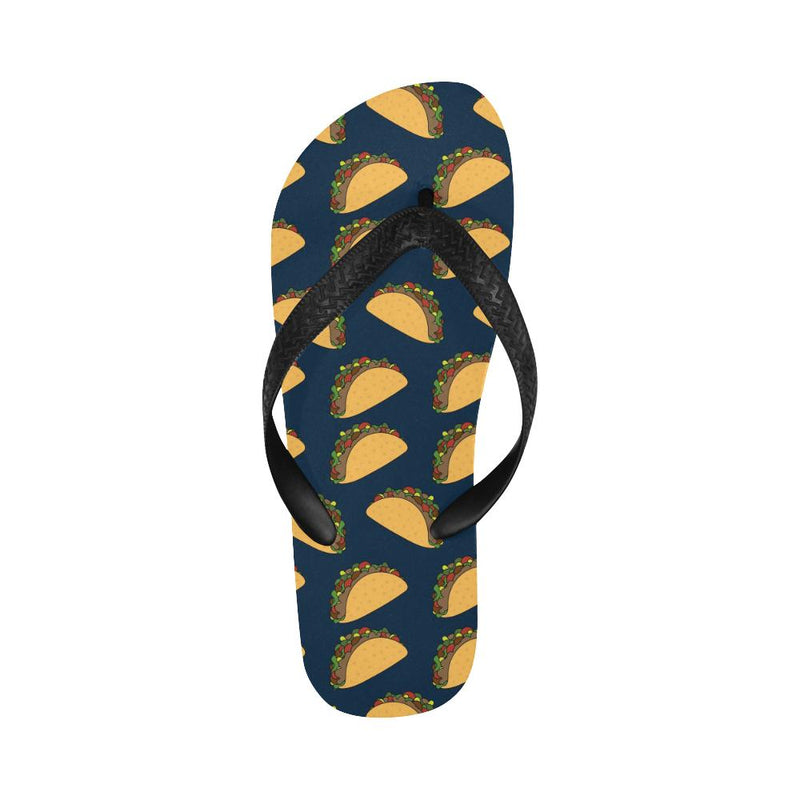 Taco Pattern Print Design TC04 Flip Flops-JorJune