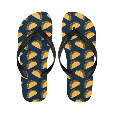 Taco Pattern Print Design TC04 Flip Flops-JorJune