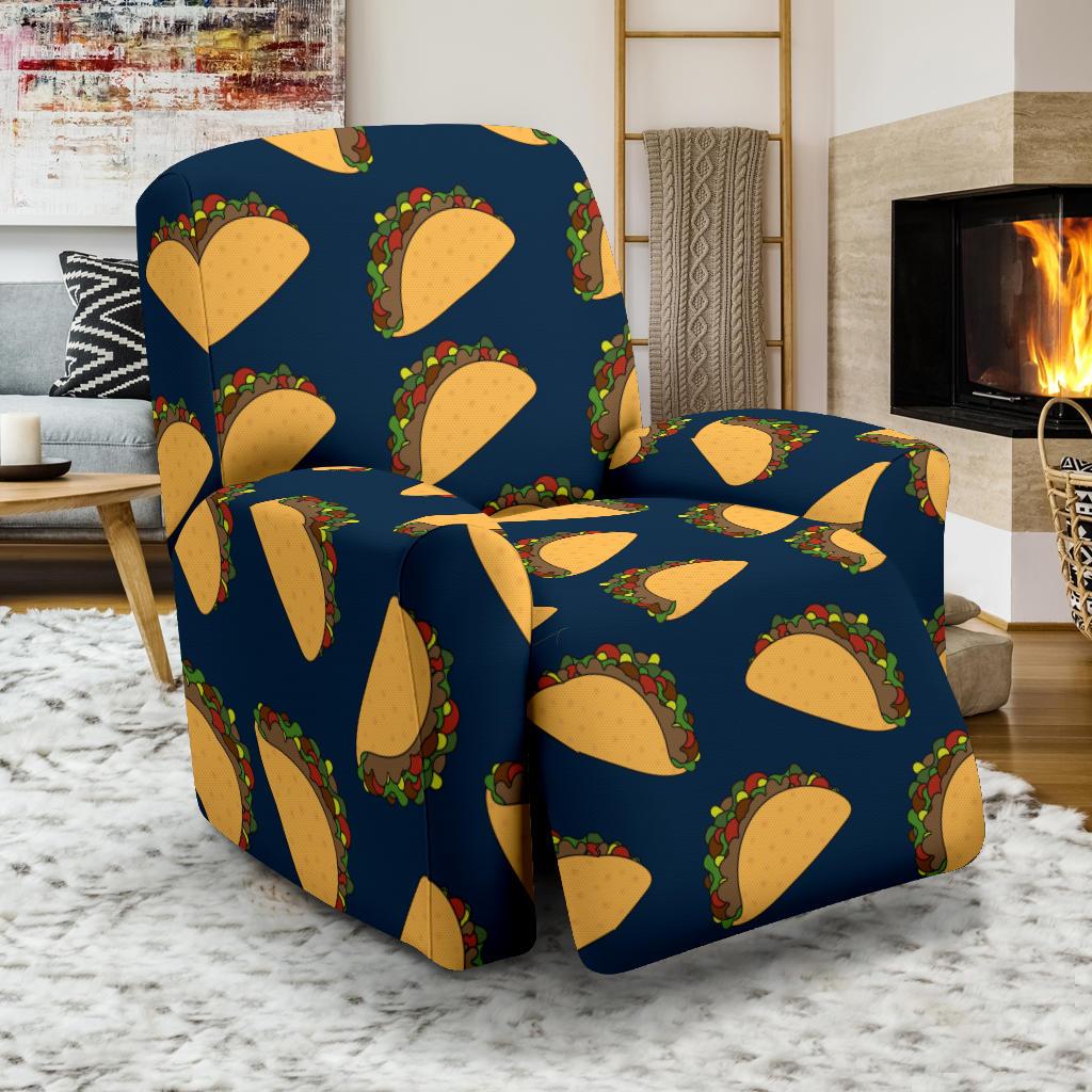 Taco Pattern Print Design TC04 Recliner Slipcover-JORJUNE.COM