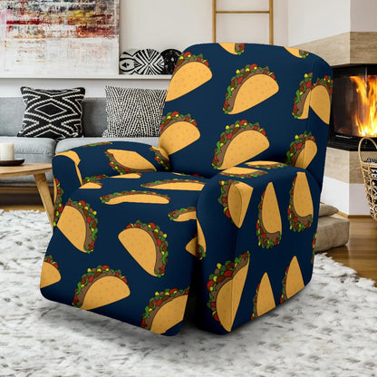 Taco Pattern Print Design TC04 Recliner Slipcover-JORJUNE.COM