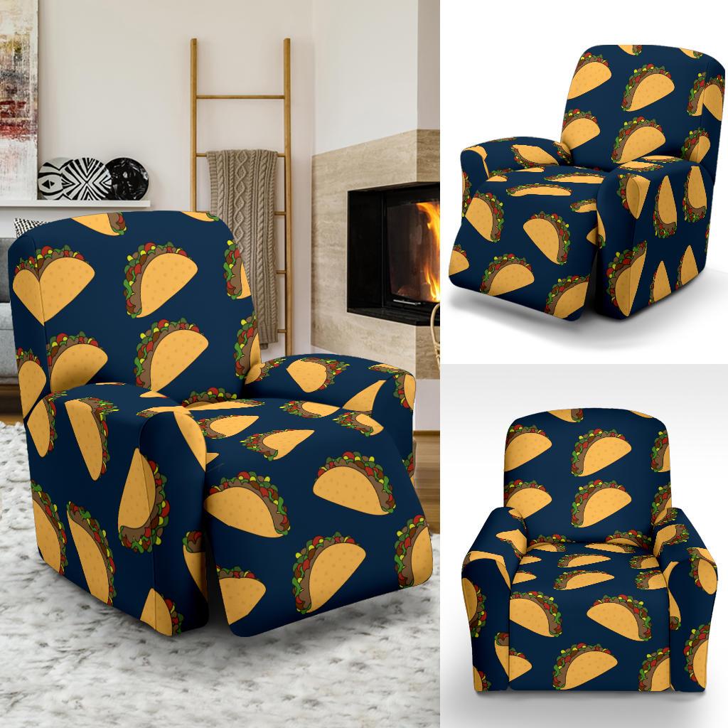 Taco Pattern Print Design TC04 Recliner Slipcover-JORJUNE.COM