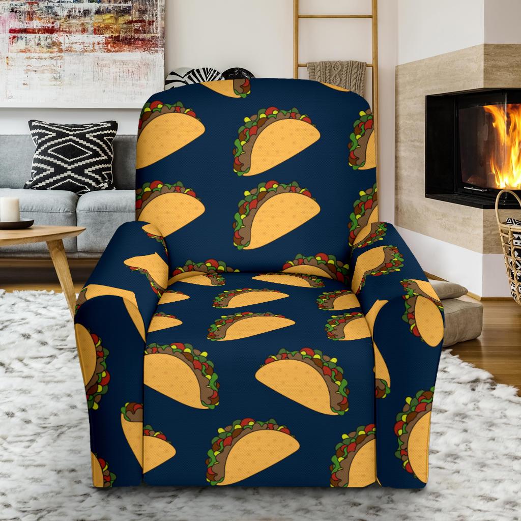 Taco Pattern Print Design TC04 Recliner Slipcover-JORJUNE.COM