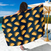 Taco Pattern Print Design TC04 Sarong Pareo Wrap-JORJUNE.COM