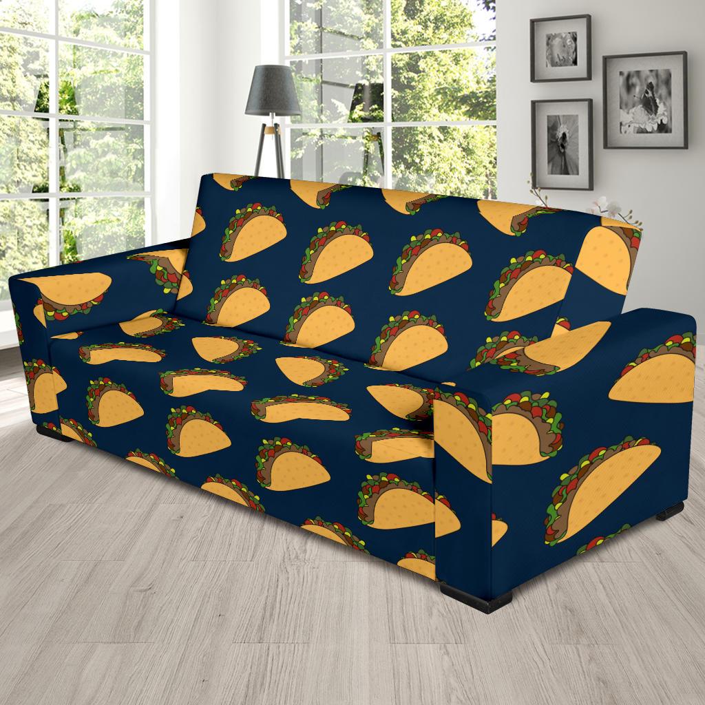 Taco Pattern Print Design TC04 Sofa Slipcover-JORJUNE.COM