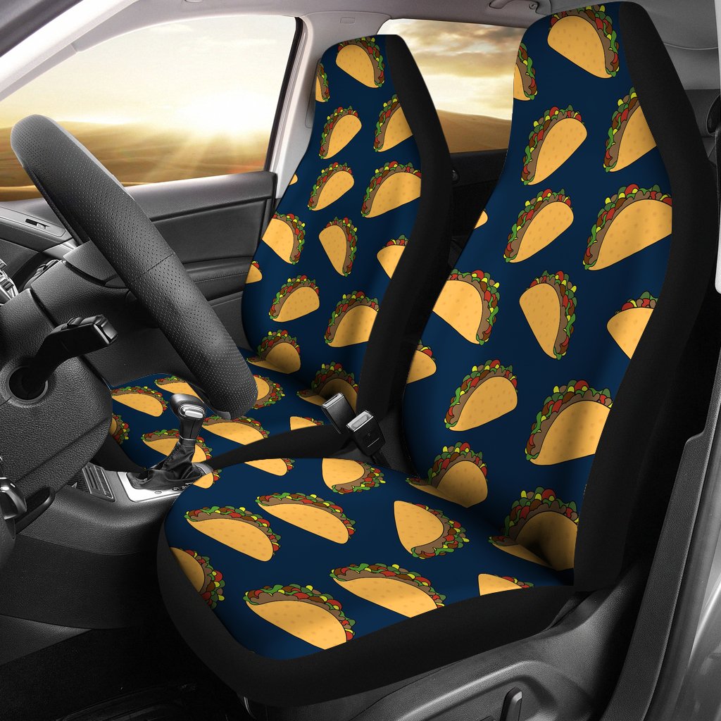 Taco Pattern Print Design TC04 Universal Fit Car Seat Covers-JorJune