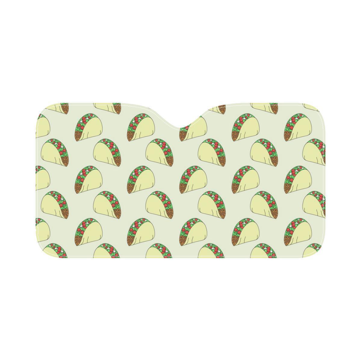 Taco Pattern Print Design TC05 Car Sun Shade-JorJune
