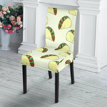 Taco Pattern Print Design TC05 Dining Chair Slipcover-JORJUNE.COM