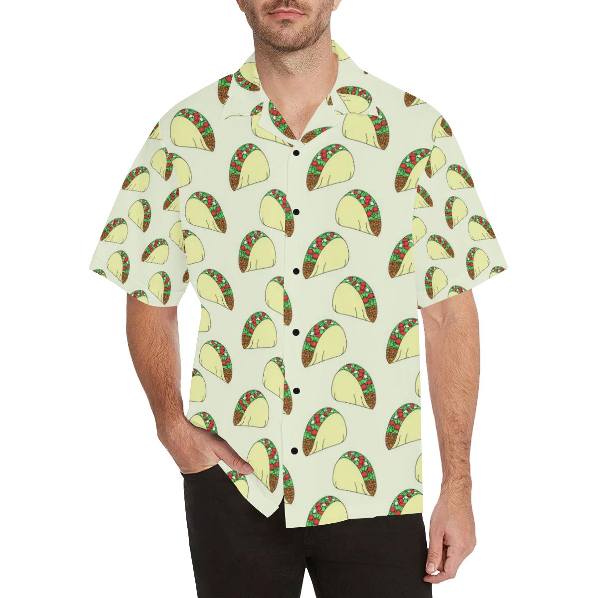 Taco Pattern Print Design TC05 Men Hawaiian Shirt-JorJune