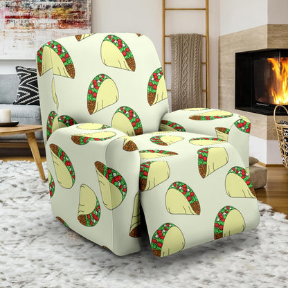 Taco Pattern Print Design TC05 Recliner Slipcover-JORJUNE.COM