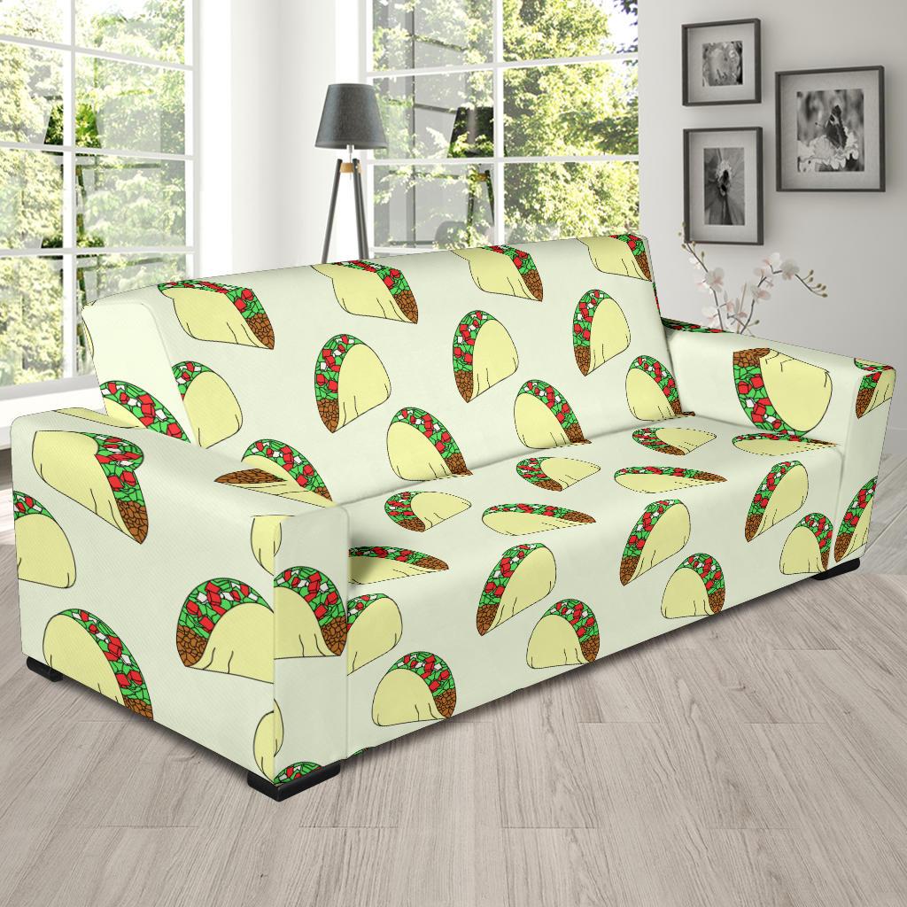 Taco Pattern Print Design TC05 Sofa Slipcover-JORJUNE.COM
