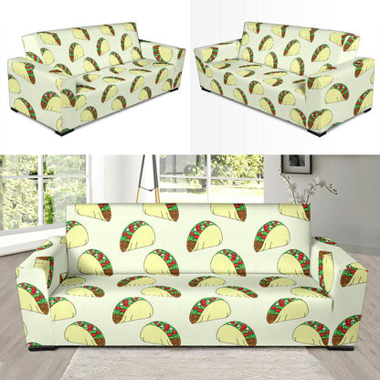Taco Pattern Print Design TC05 Sofa Slipcover-JORJUNE.COM