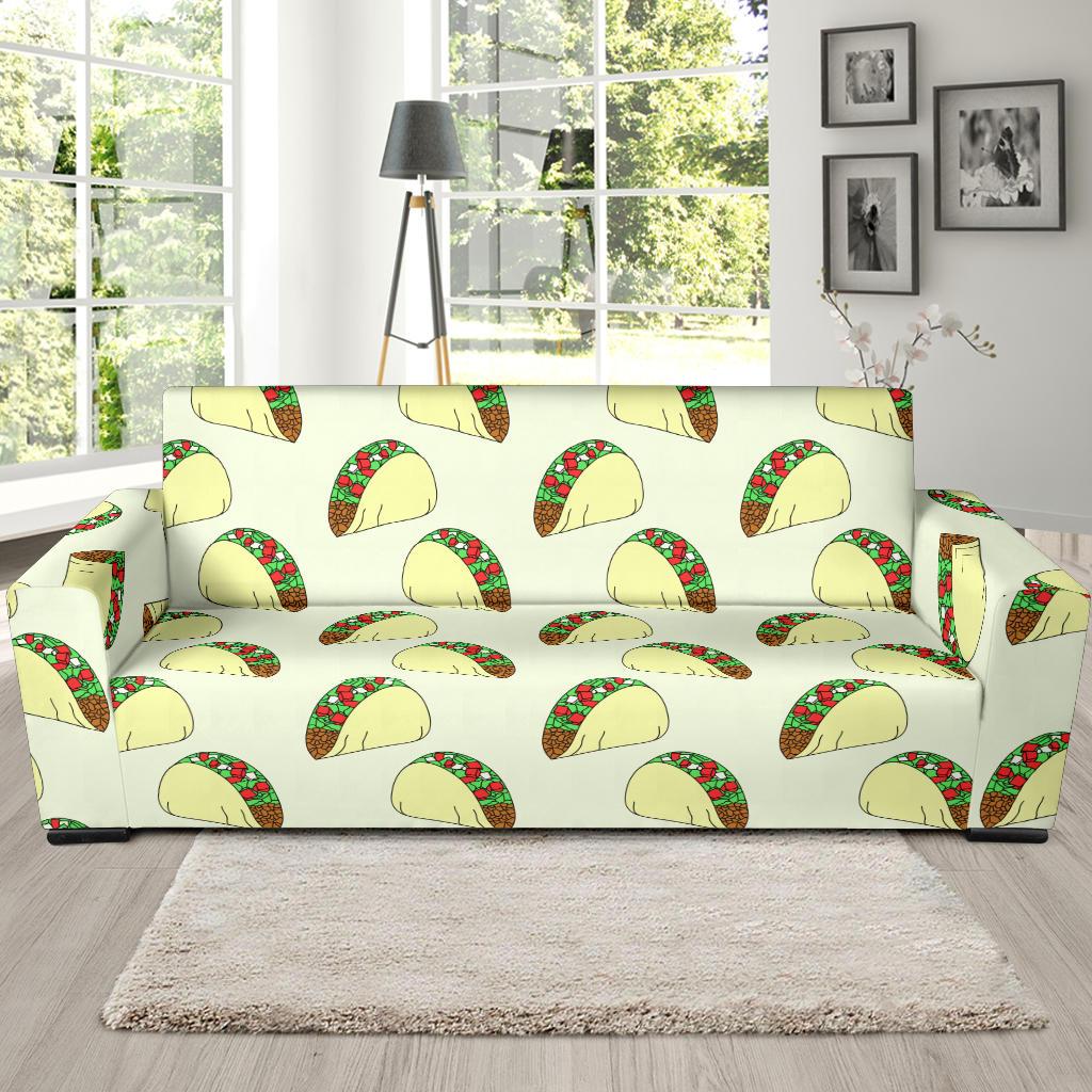 Taco Pattern Print Design TC05 Sofa Slipcover-JORJUNE.COM