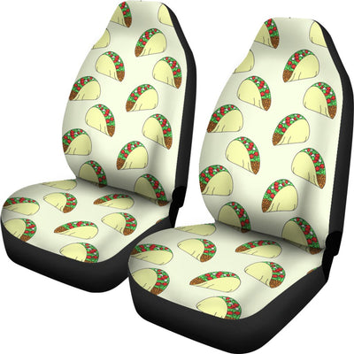 Taco Pattern Print Design TC05 Universal Fit Car Seat Covers-JorJune