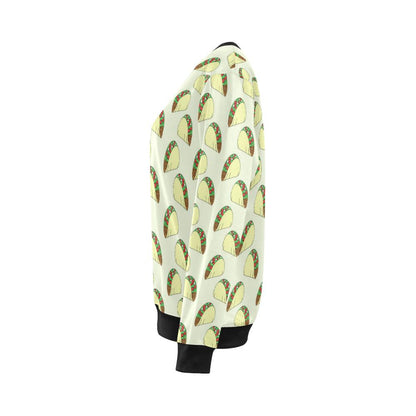 Taco Pattern Print Design TC05 Women Long Sleeve Sweatshirt-JorJune