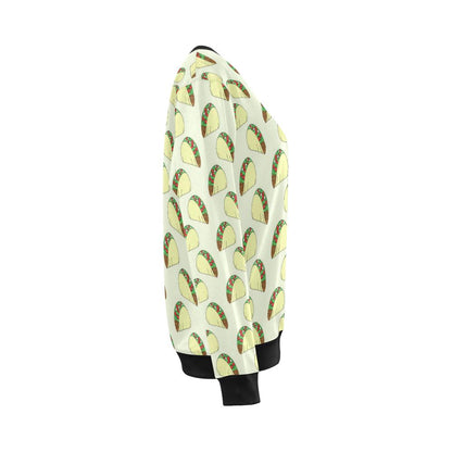 Taco Pattern Print Design TC05 Women Long Sleeve Sweatshirt-JorJune