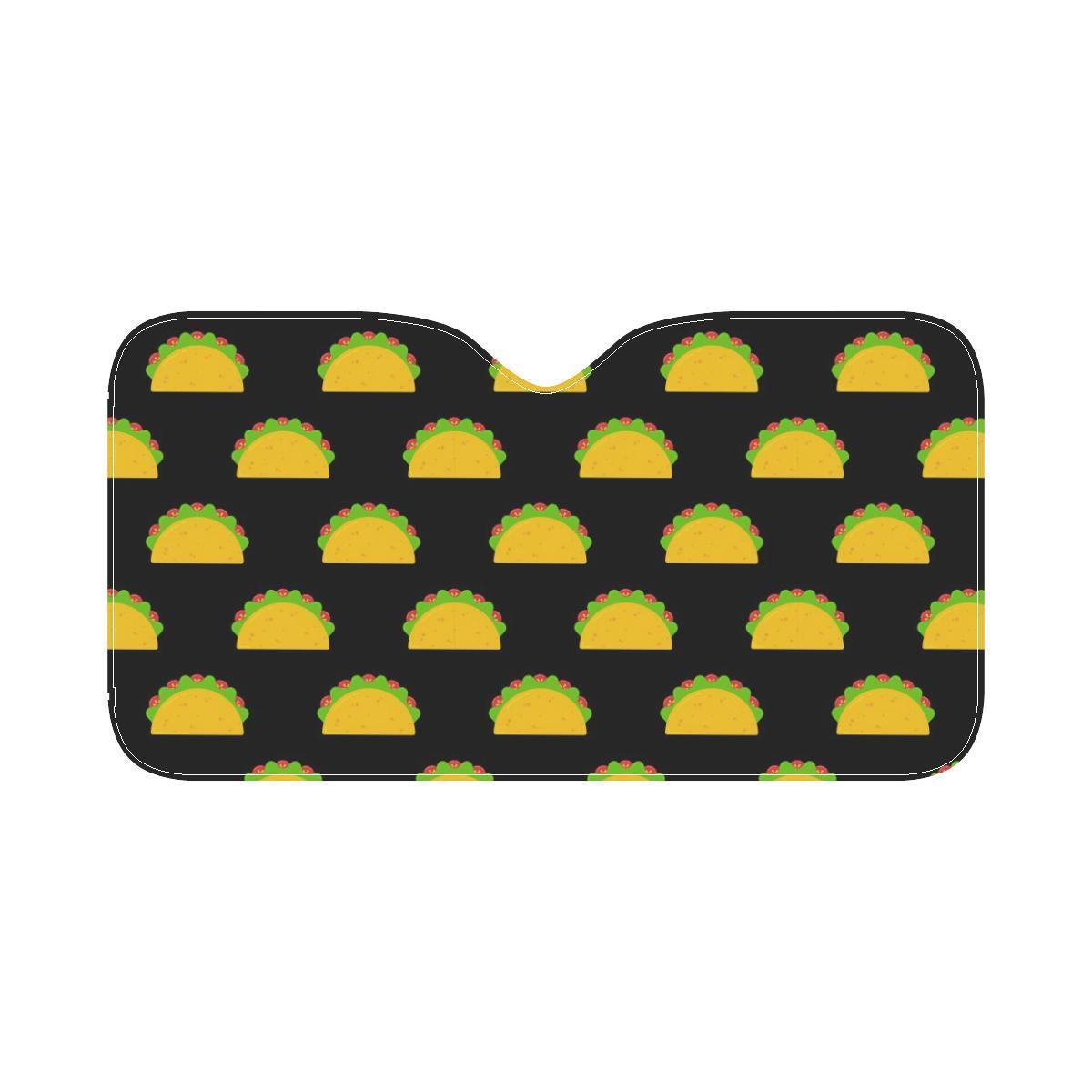 Taco Pattern Print Design TC06 Car Sun Shade-JorJune