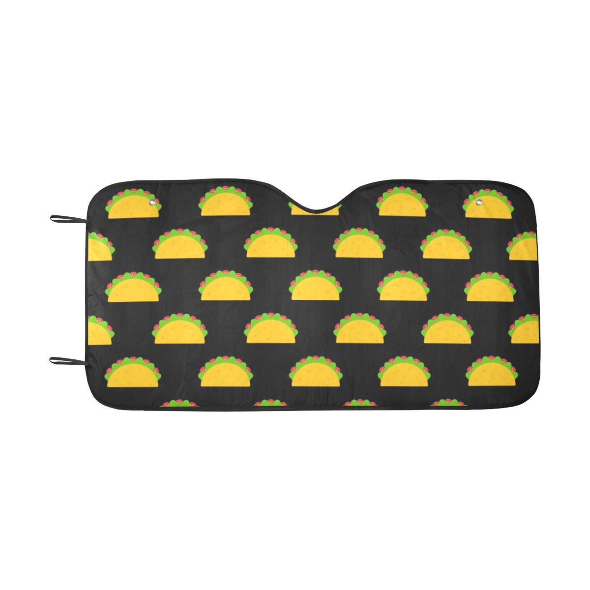 Taco Pattern Print Design TC06 Car Sun Shade-JorJune