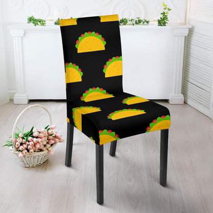 Taco Pattern Print Design TC06 Dining Chair Slipcover-JORJUNE.COM