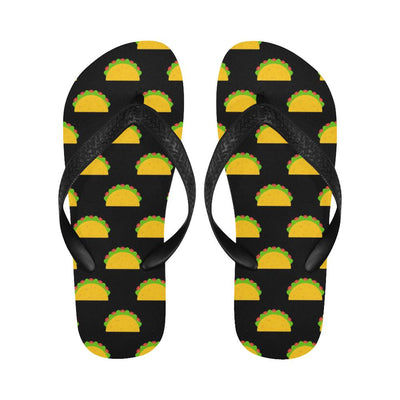 Taco Pattern Print Design TC06 Flip Flops-JorJune