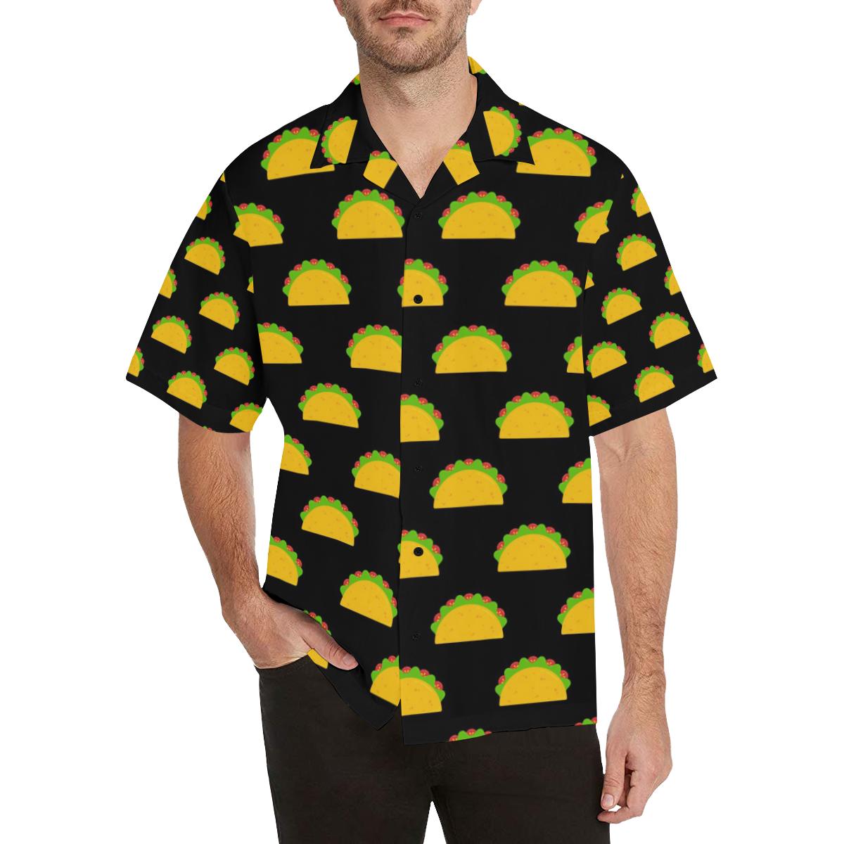 Taco Pattern Print Design TC06 Men Hawaiian Shirt-JorJune