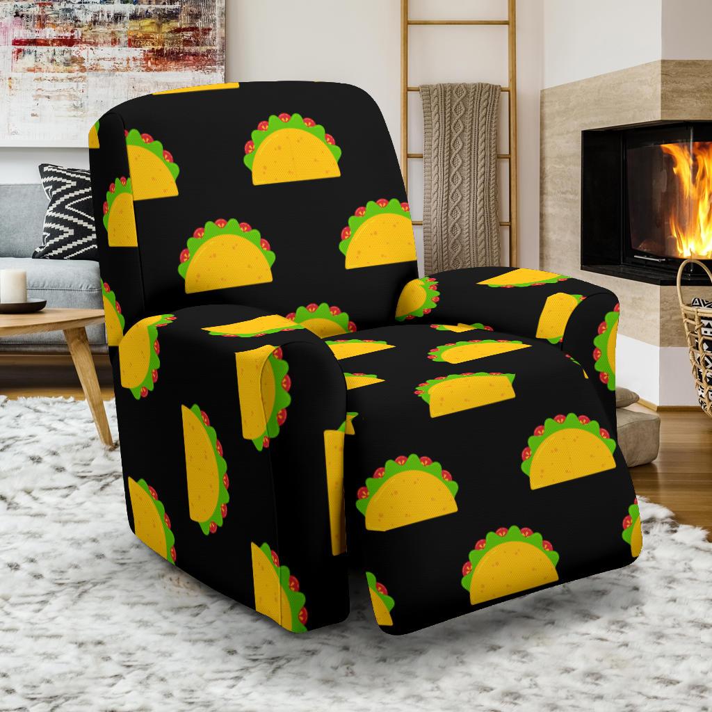 Taco Pattern Print Design TC06 Recliner Slipcover-JORJUNE.COM