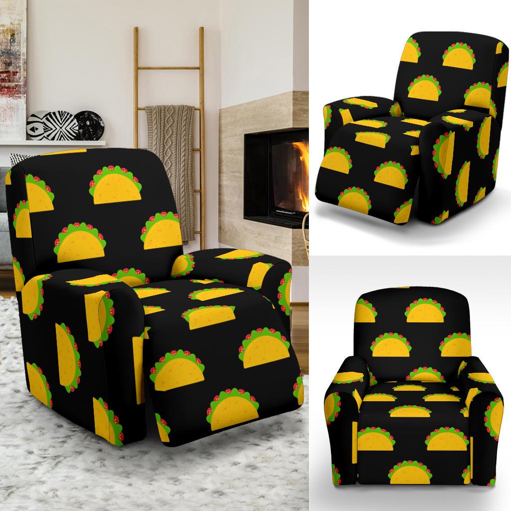 Taco Pattern Print Design TC06 Recliner Slipcover-JORJUNE.COM