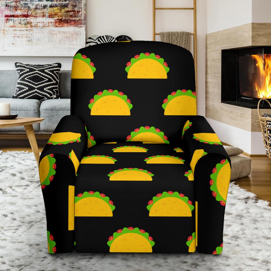 Taco Pattern Print Design TC06 Recliner Slipcover-JORJUNE.COM