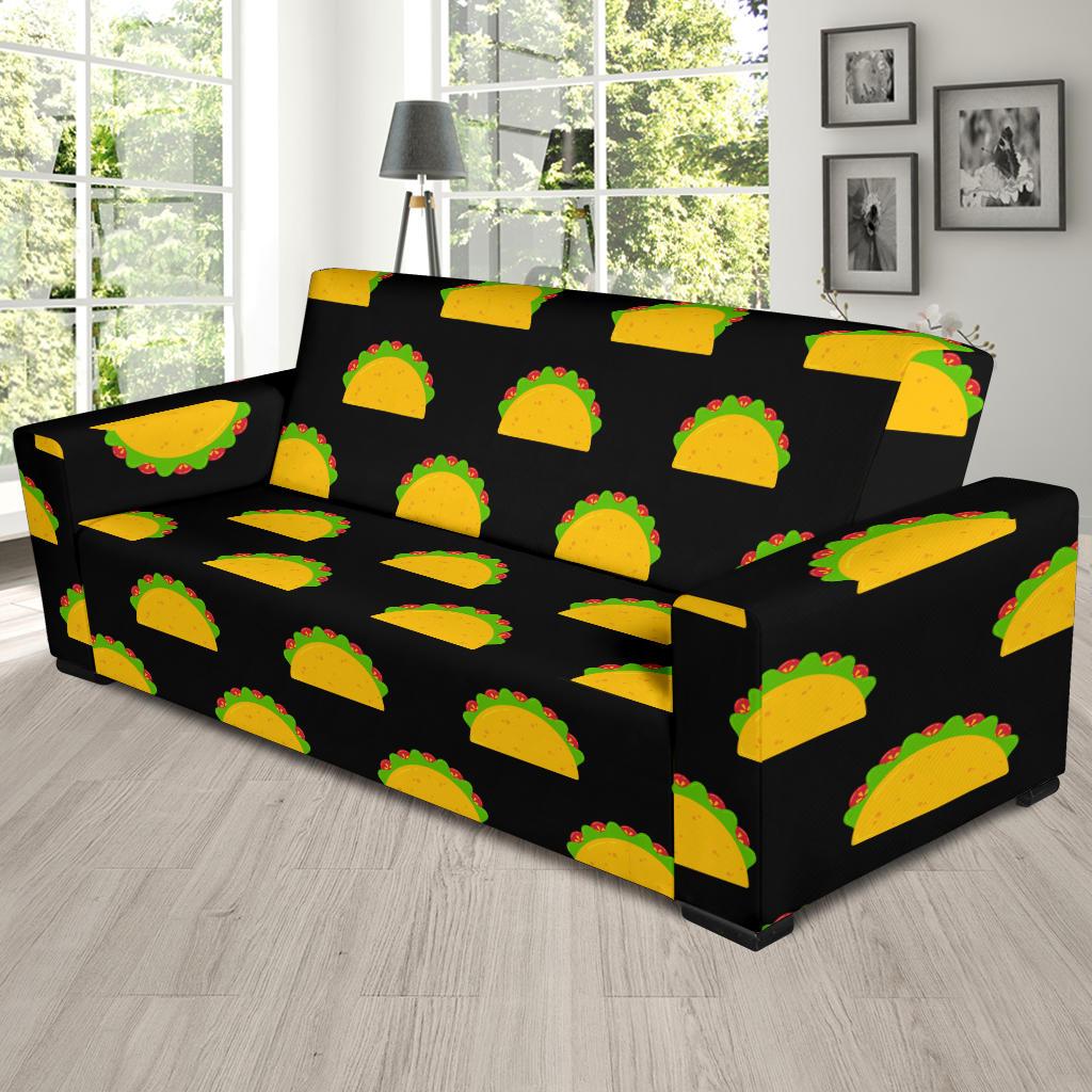 Taco Pattern Print Design TC06 Sofa Slipcover-JORJUNE.COM