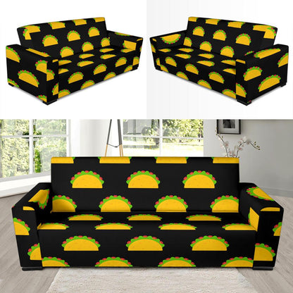 Taco Pattern Print Design TC06 Sofa Slipcover-JORJUNE.COM