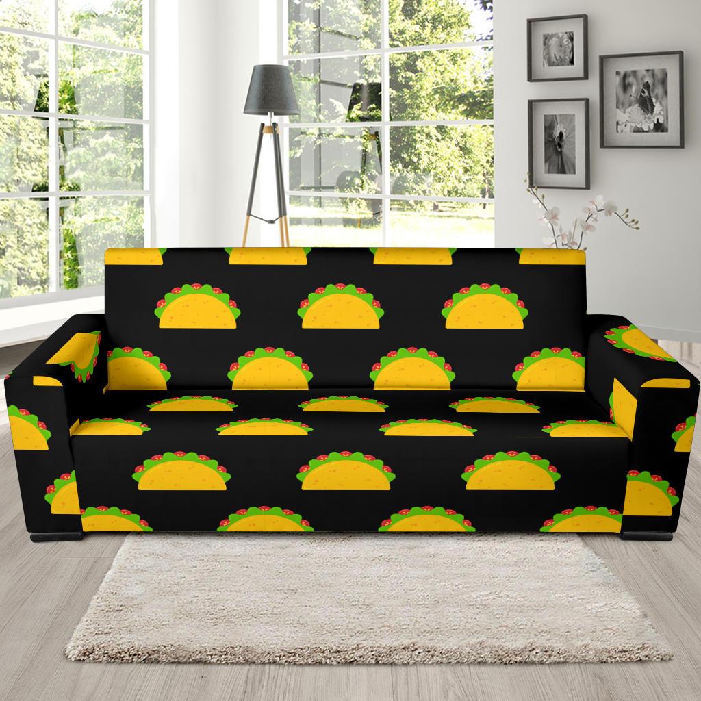 Taco Pattern Print Design TC06 Sofa Slipcover-JORJUNE.COM