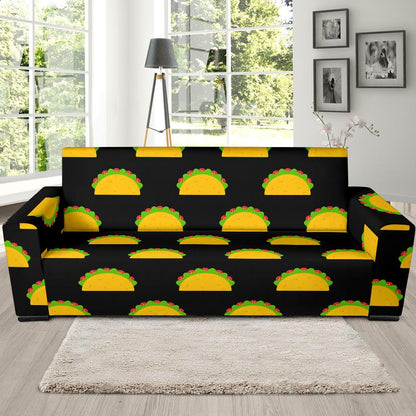 Taco Pattern Print Design TC06 Sofa Slipcover-JORJUNE.COM