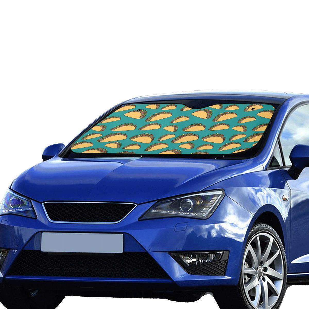Taco Pattern Print Design TC07 Car Sun Shade-JorJune
