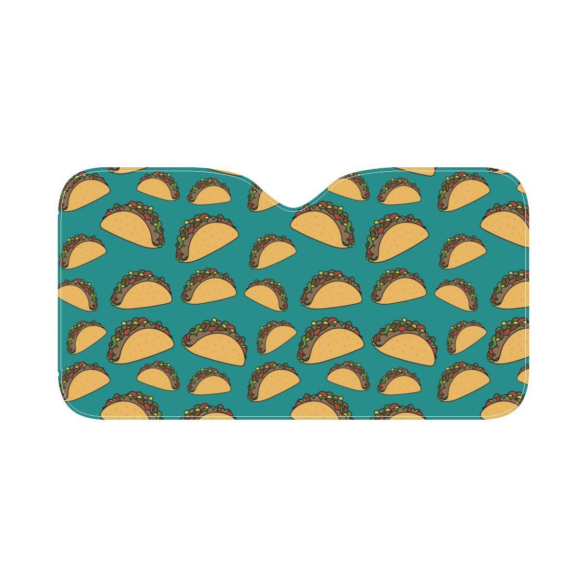 Taco Pattern Print Design TC07 Car Sun Shade-JorJune