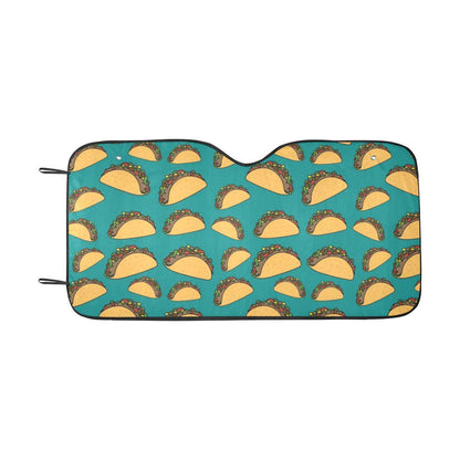 Taco Pattern Print Design TC07 Car Sun Shade-JorJune